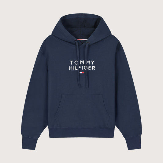 Klassisk Logo Hoodie – Stilren & Bekväm